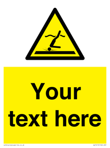 Custom Warning Shallow water diving